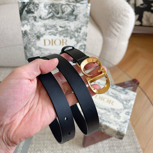 DIOR 25S BELT 20 MM IN BLACK CALFSKIN 613187 - 30