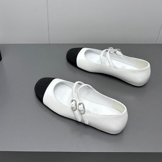 CC pearl Mary Jane flat shoes white - 35