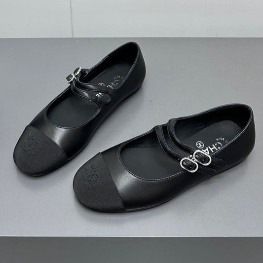 CC pearl Mary Jane flat shoes black - 35