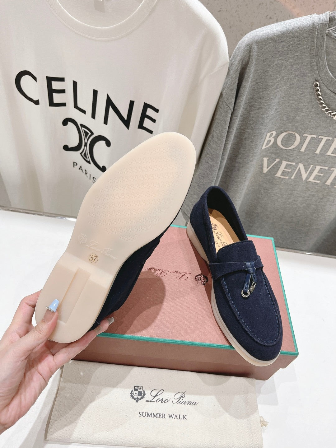 LP SUMMER CHARMS WALK LOAFERS DENIM SUEDE - 35