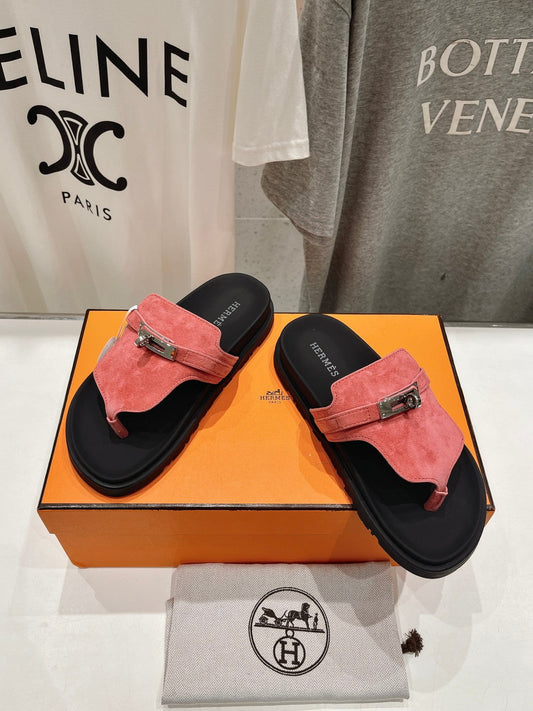 EMPIRE SANDAL BLACK MIX PINK SUEDE - 35