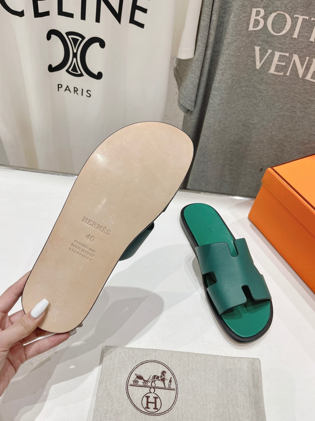 IZMIR SANDAL OCEAN LAMBSKIN - 35