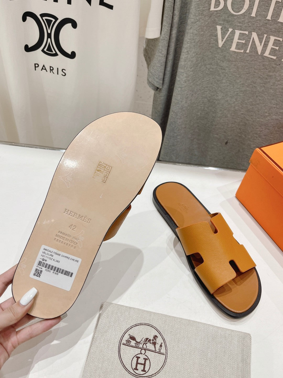 IZMIR SANDAL AMBER LAMBSKIN - 35