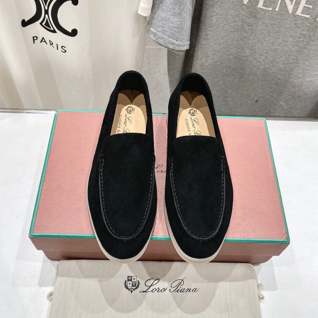 LP LOAFERS 25S IN BLACK SUEDE - 35
