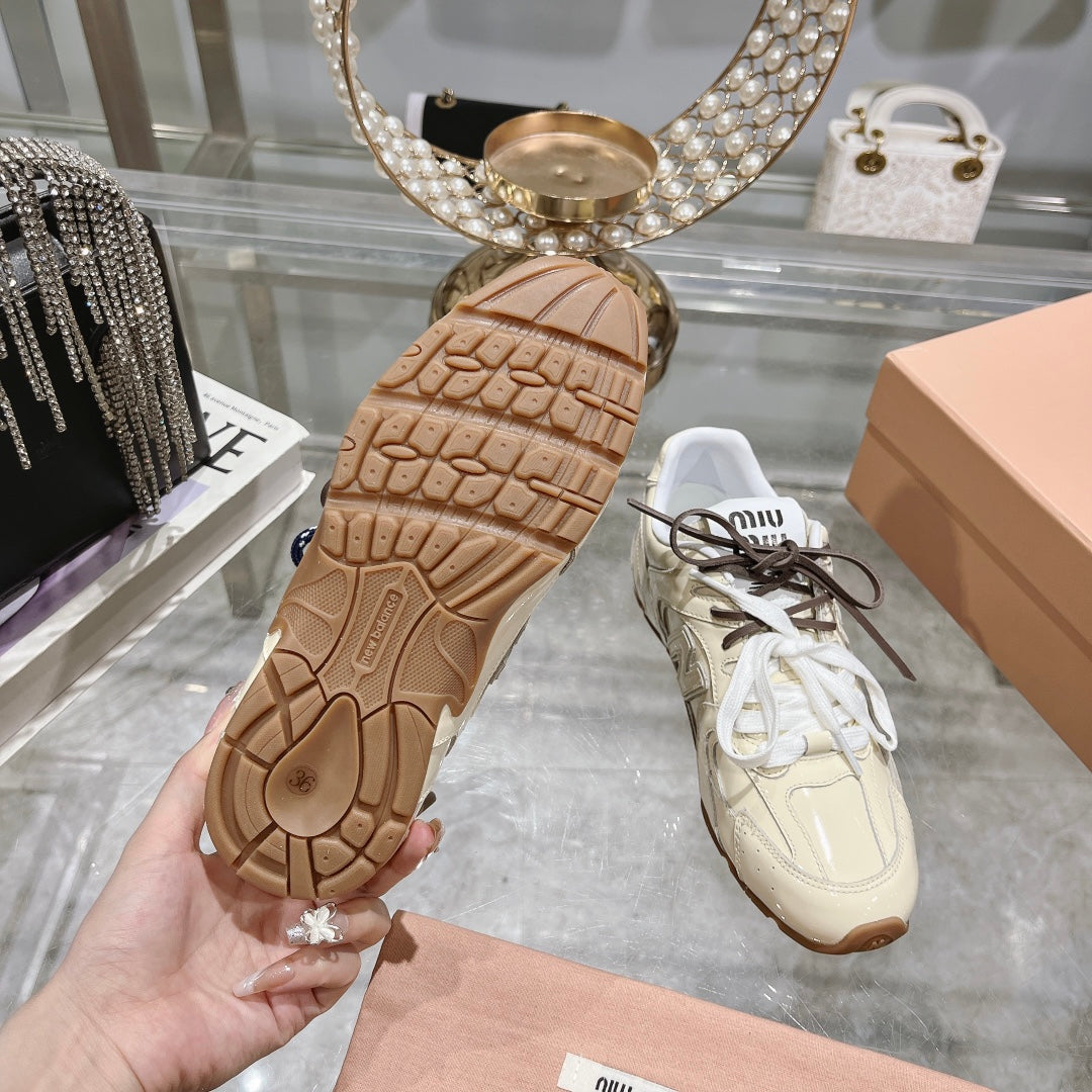 Light Cream Sneakers NB Cowhide - 34
