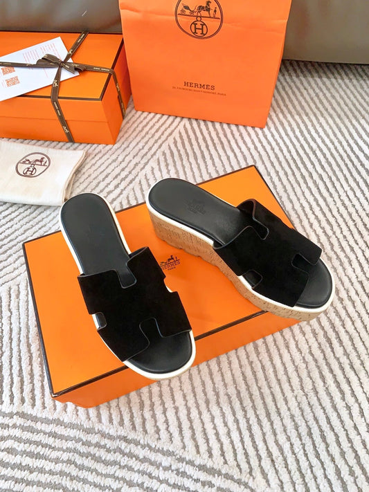 EZE 65 SANDAL BLACK SUEDE - 34