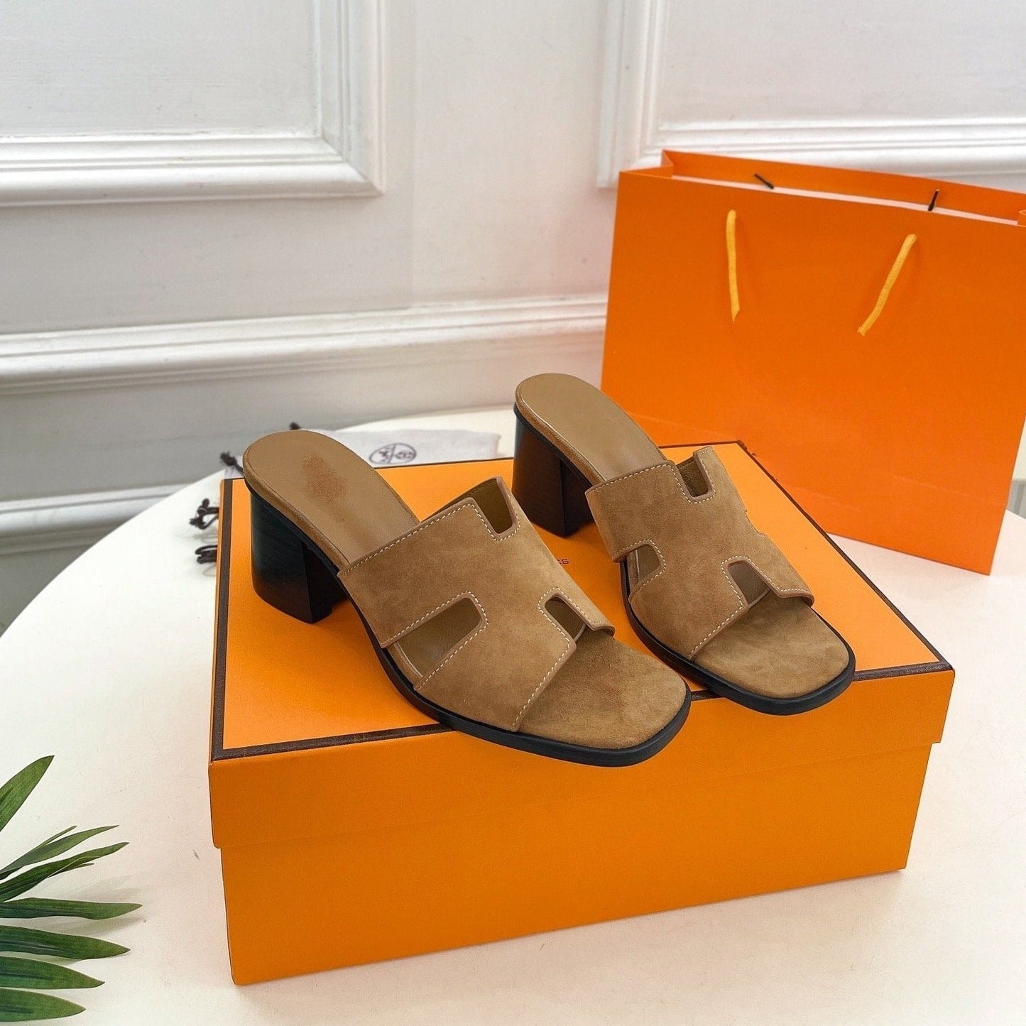 HELIA 60 SANDAL BROWN SUEDE - 35