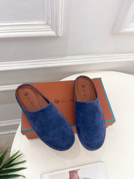 LP 25S MULES IN NAVY BLUE SUEDE - 35