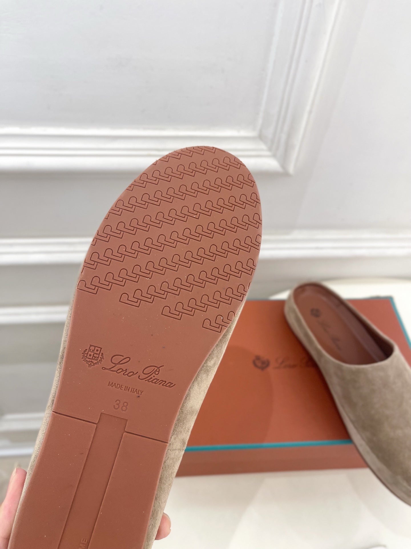 LP 25S MULES IN MOCHA BROWN SUEDE - 35