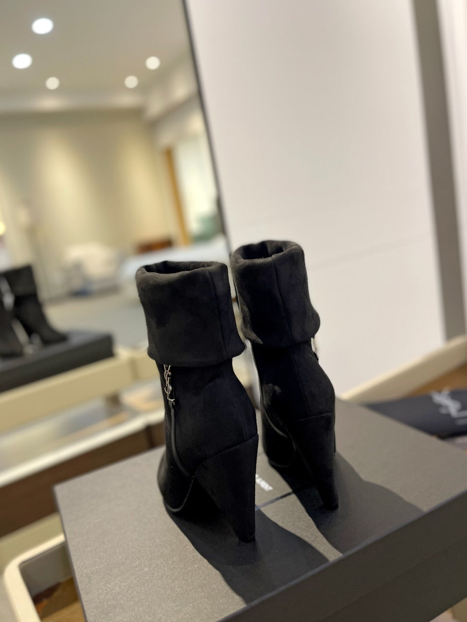 SL NIKI BOOTIES BLACK SUEDE - 34