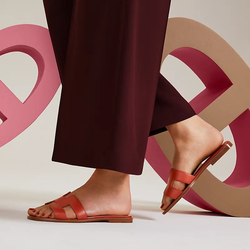 0RAN SANDAL ORANGE BRULEE - 35