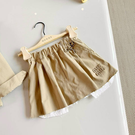 Dior Kids Beige Jacket & Skirt Set
