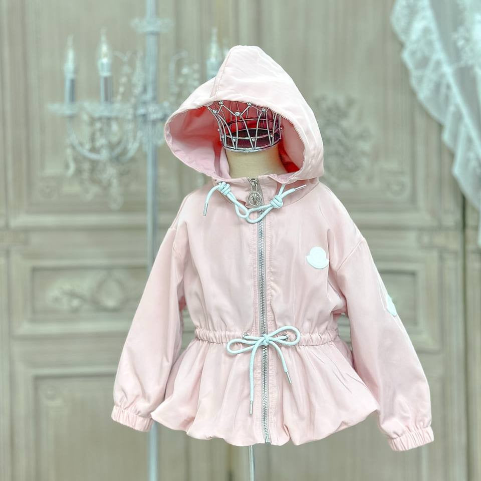 Moncler Kids Hooded Jacket – Light Pink