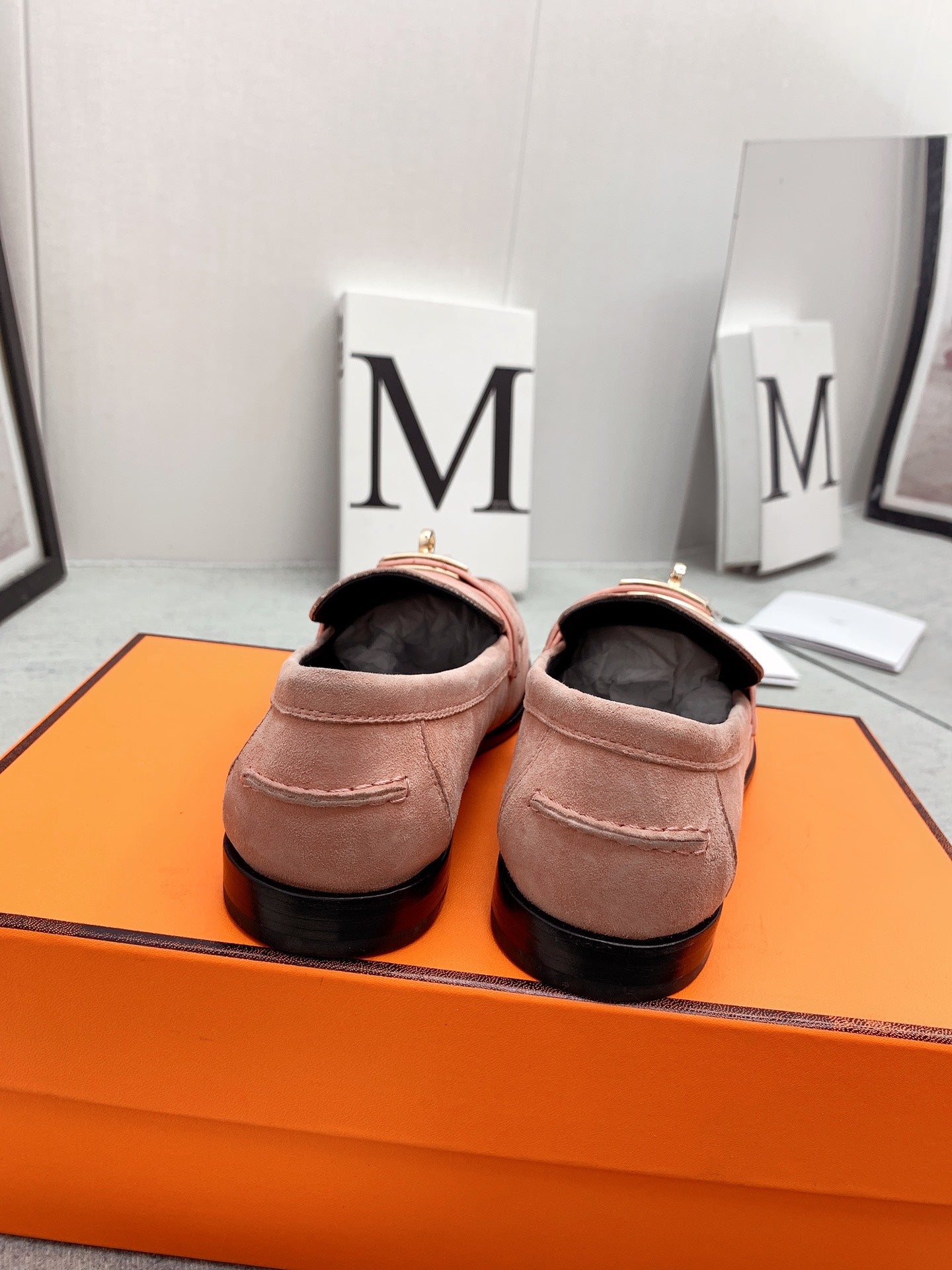 Destin Loafer Suede Light Pink - 35