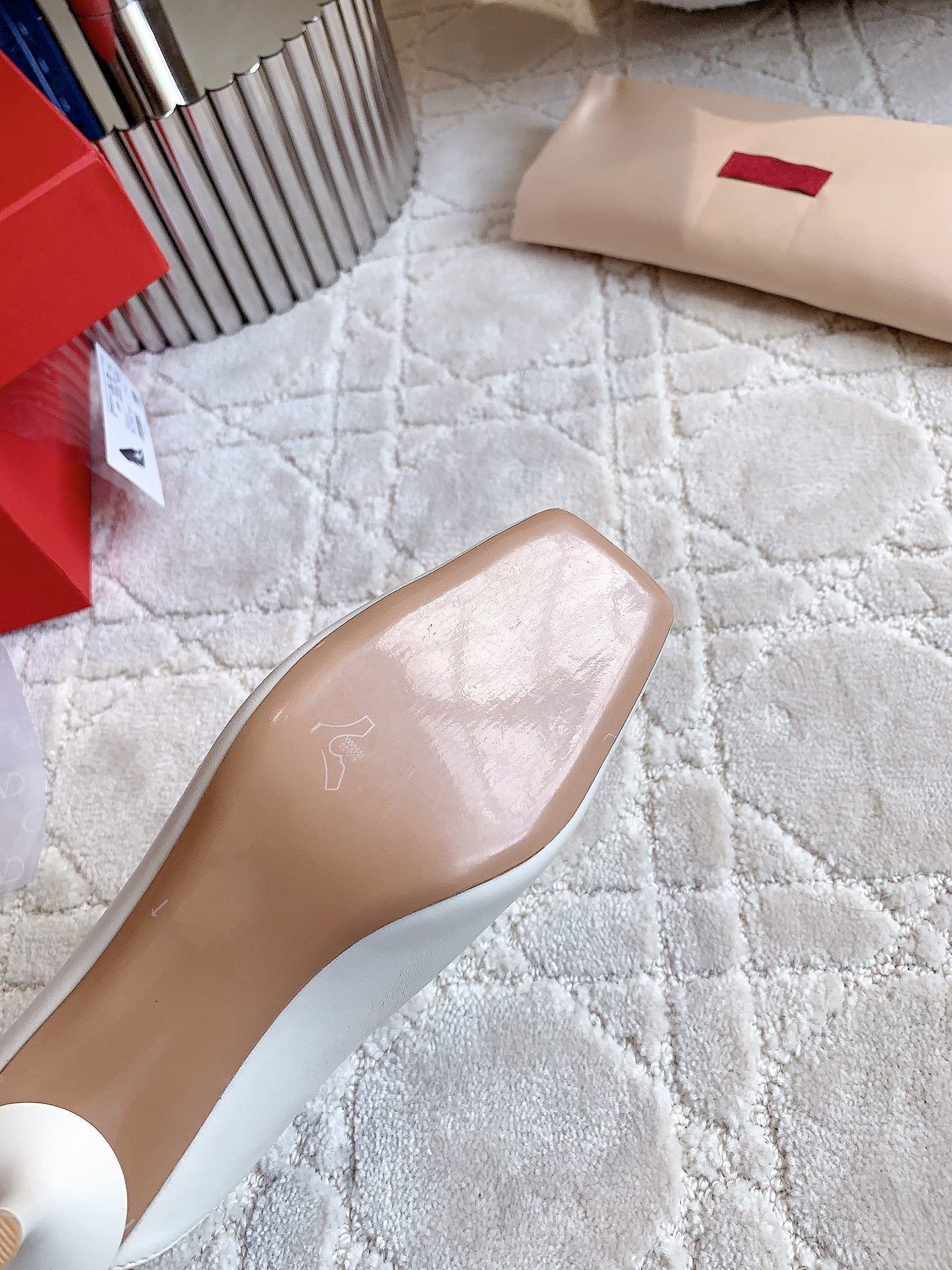 Vlogo Spool Square Toe White - 35