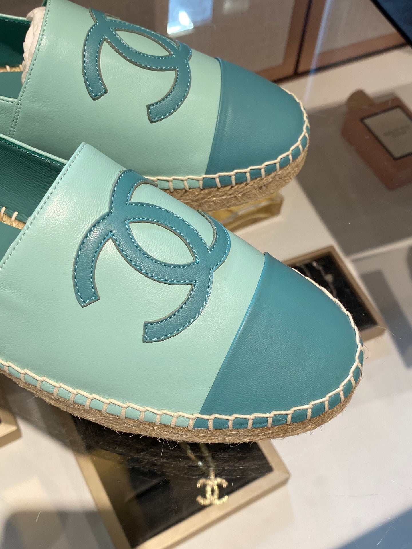 ESPADRILLES SKY BLUE LAMBSKIN - 35