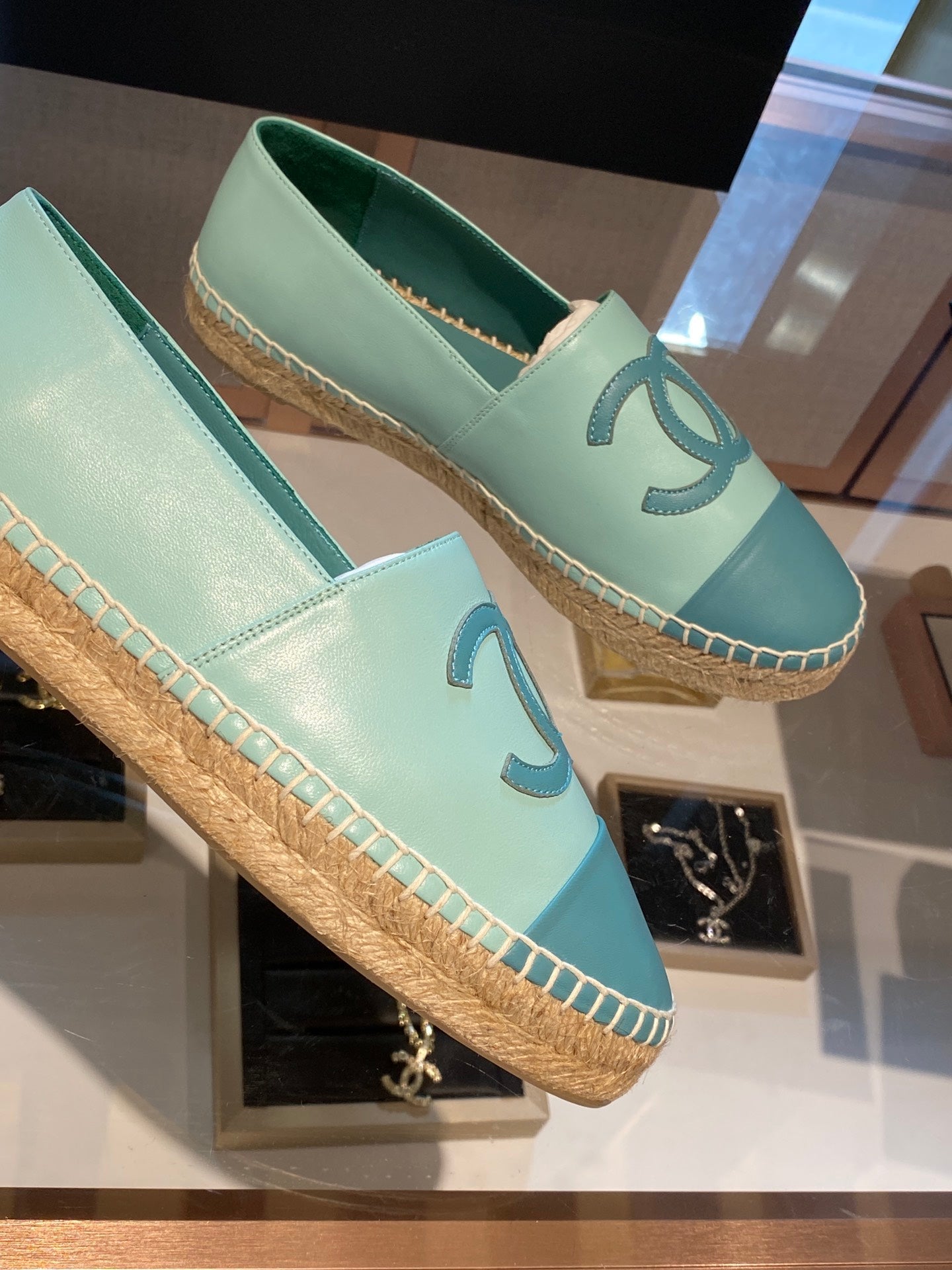 ESPADRILLES SKY BLUE LAMBSKIN - 35