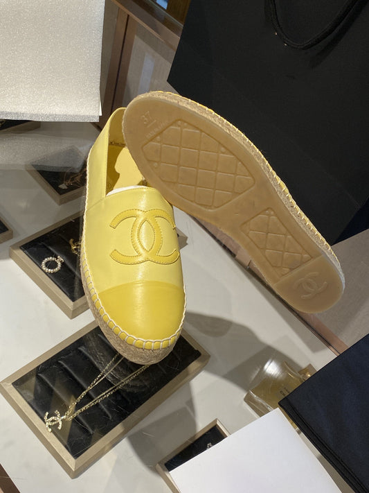ESPADRILLES YELLOW LAMBSKIN - 35
