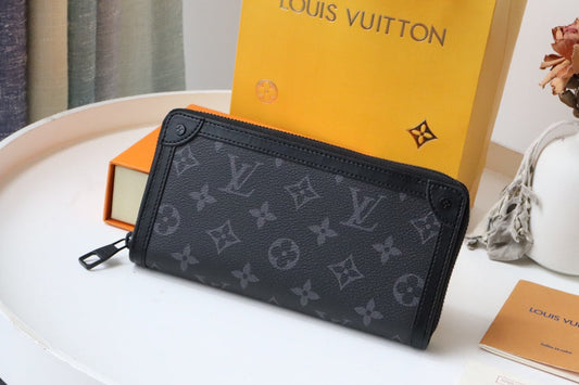 ГАМАНЕЦЬ-КЛАТЧ TRUNK ZIPPY 19,5 ЧОРНА КАНВА MONOGRAM