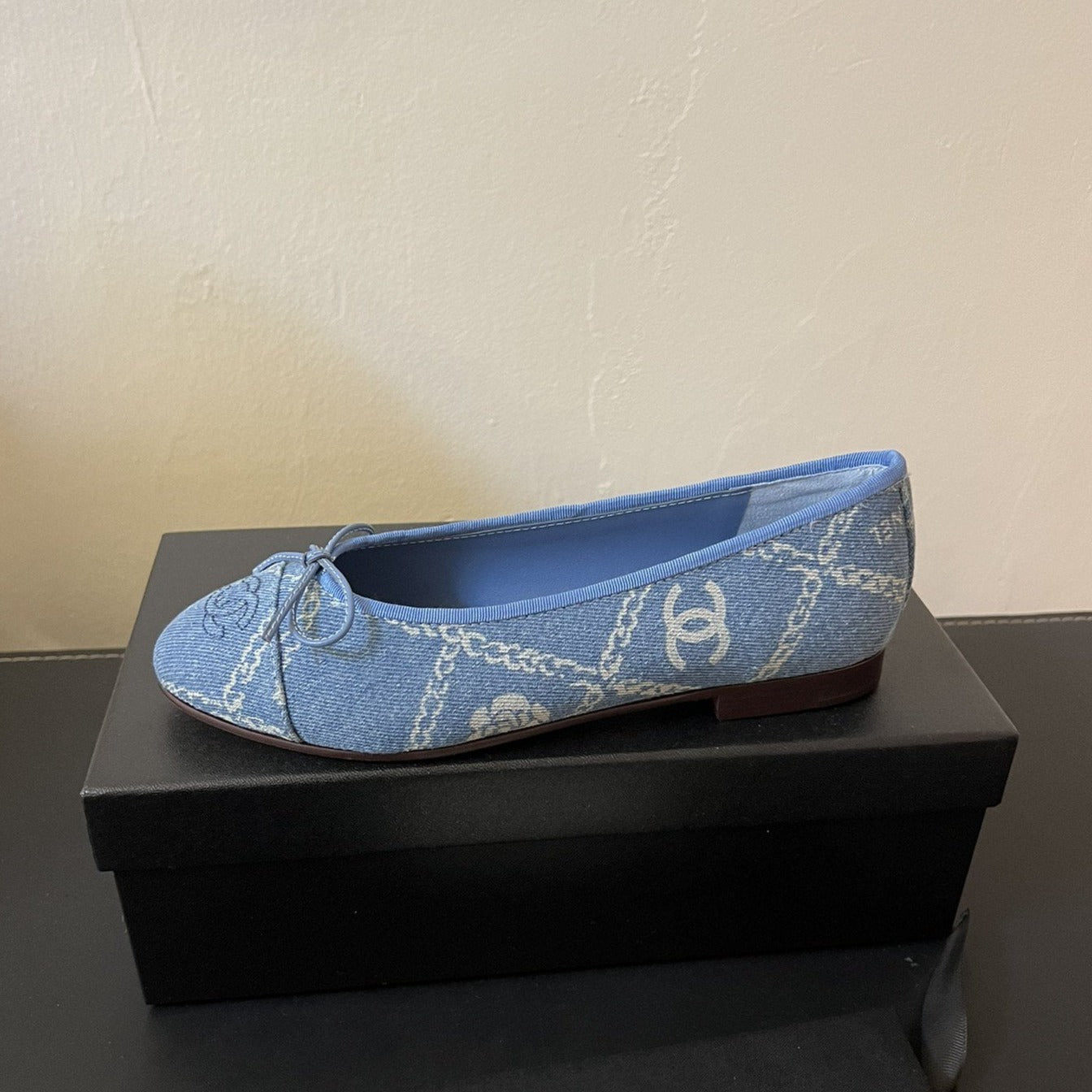 ballet flats light blue denim - 35