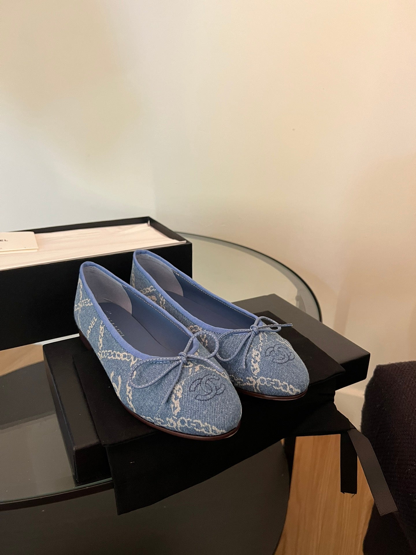 ballet flats light blue denim - 35