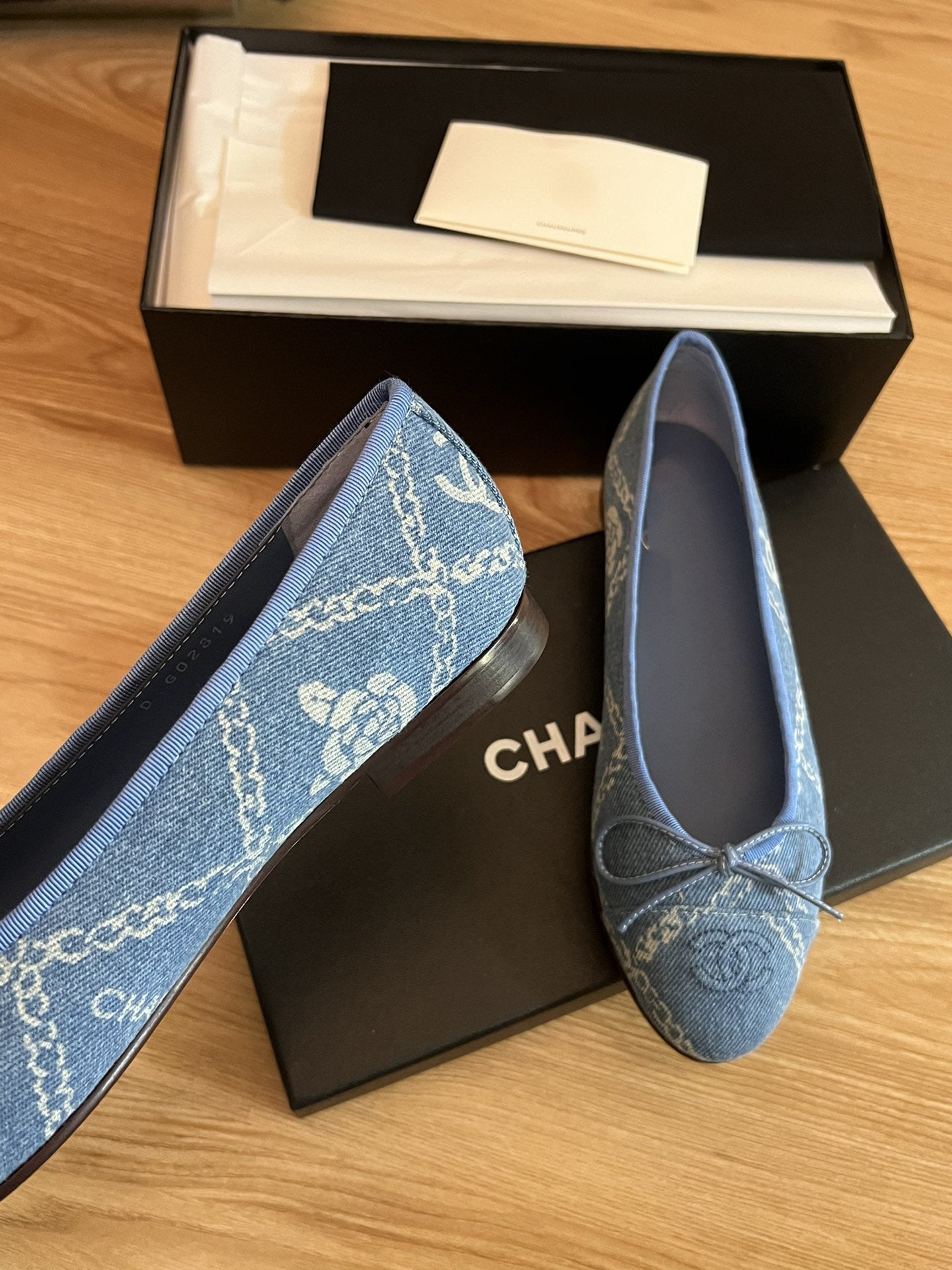 ballet flats light blue denim - 35