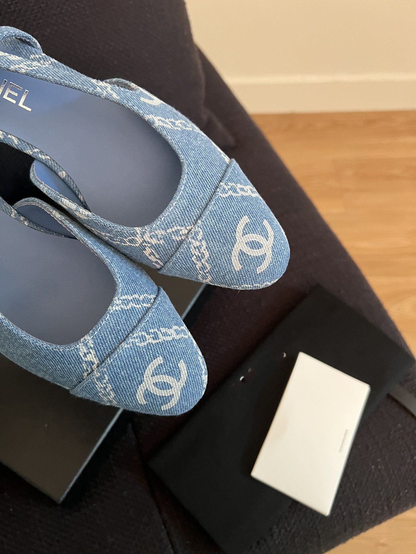 slingbacks light blue denim - 35