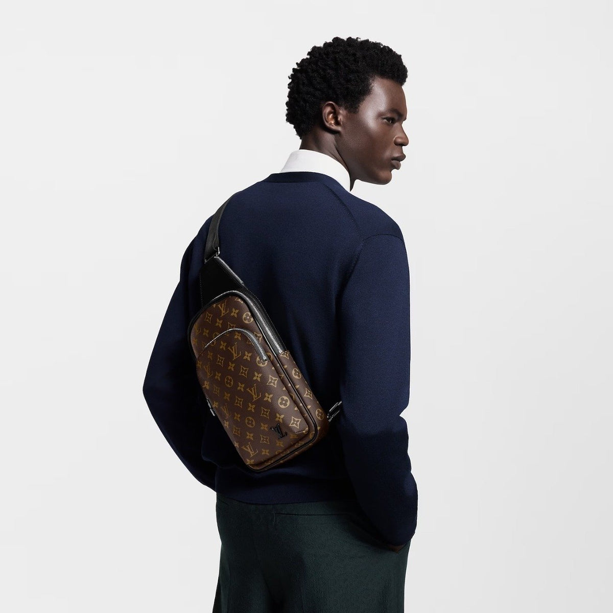 Louis Vuitton Avenue Slingbag NM Monogram Macassar 31Cm M46327