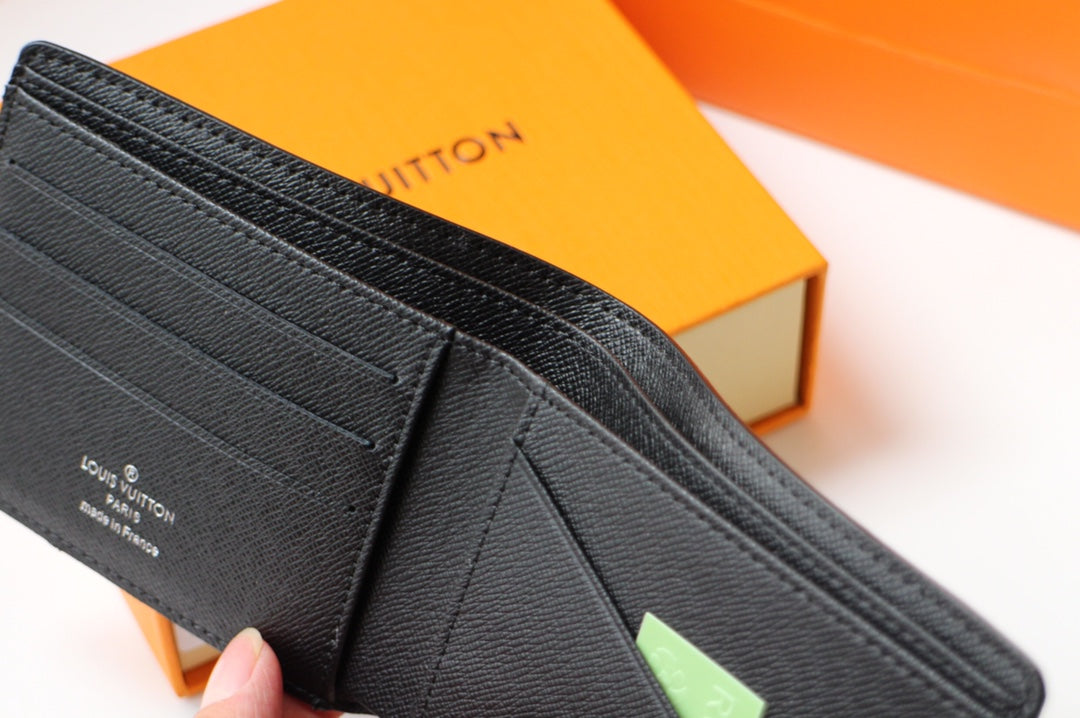 LV 25S MULTIPLE WALLET IN MONOGRAM ECLIPSE COATED CALFSKIN