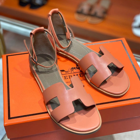 SANTORINI SANDAL FIRE CALFSKIN - 34