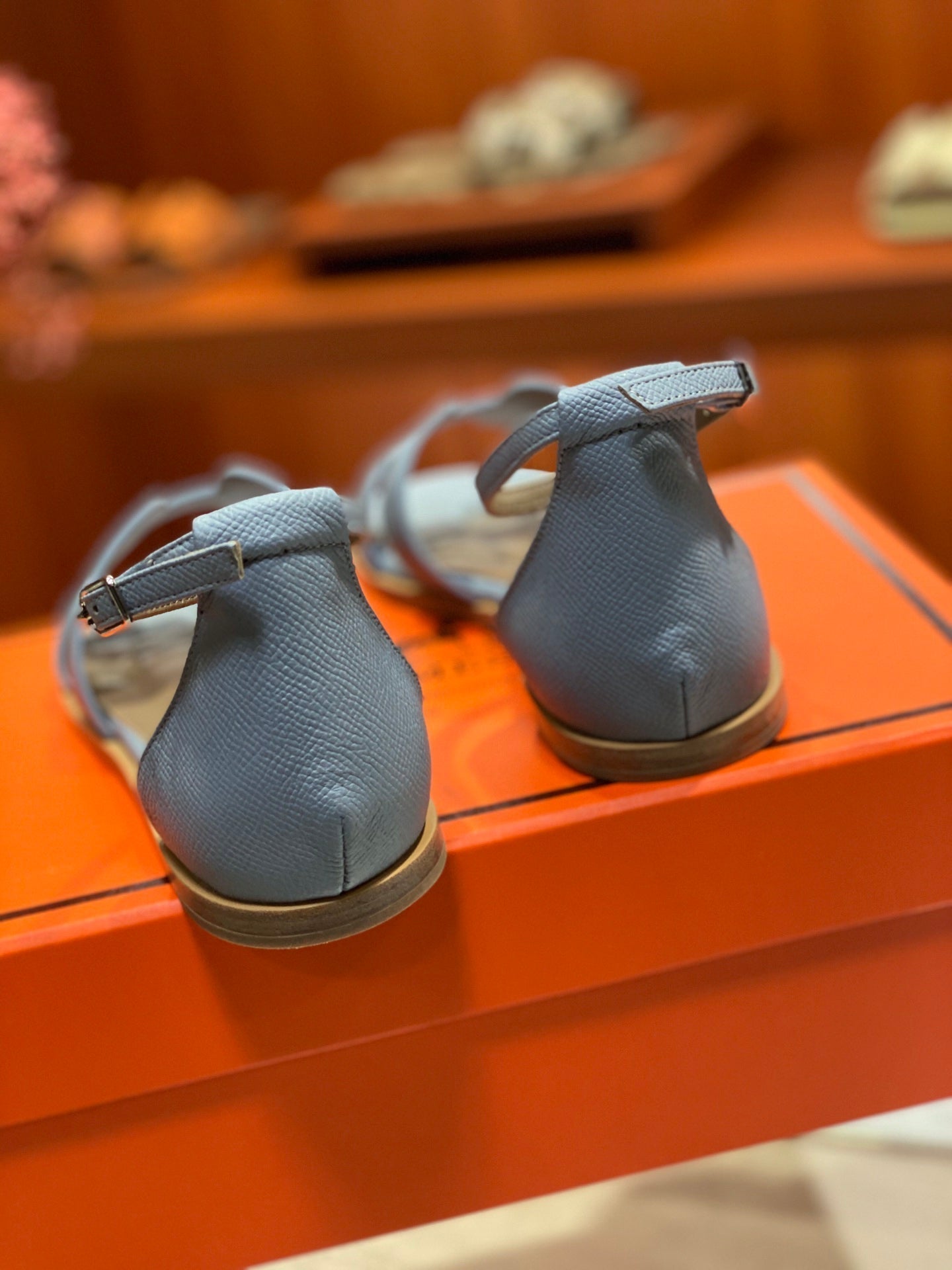 SANTORINI SANDAL SAPPHIRE CALFSKIN - 34