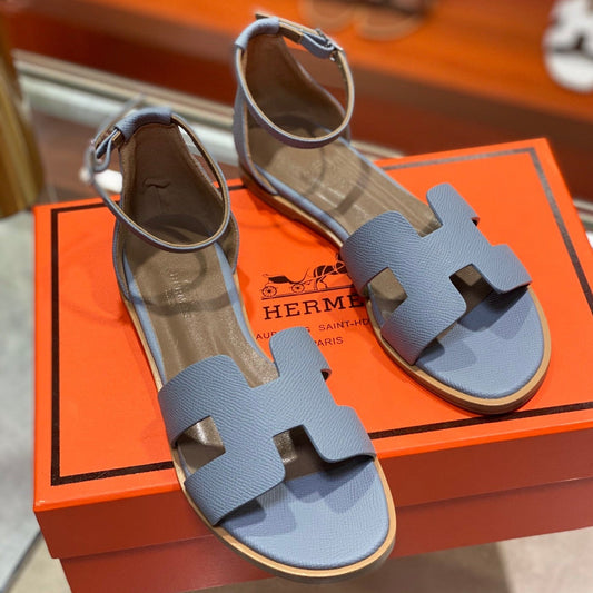 SANTORINI SANDAL SAPPHIRE CALFSKIN - 34