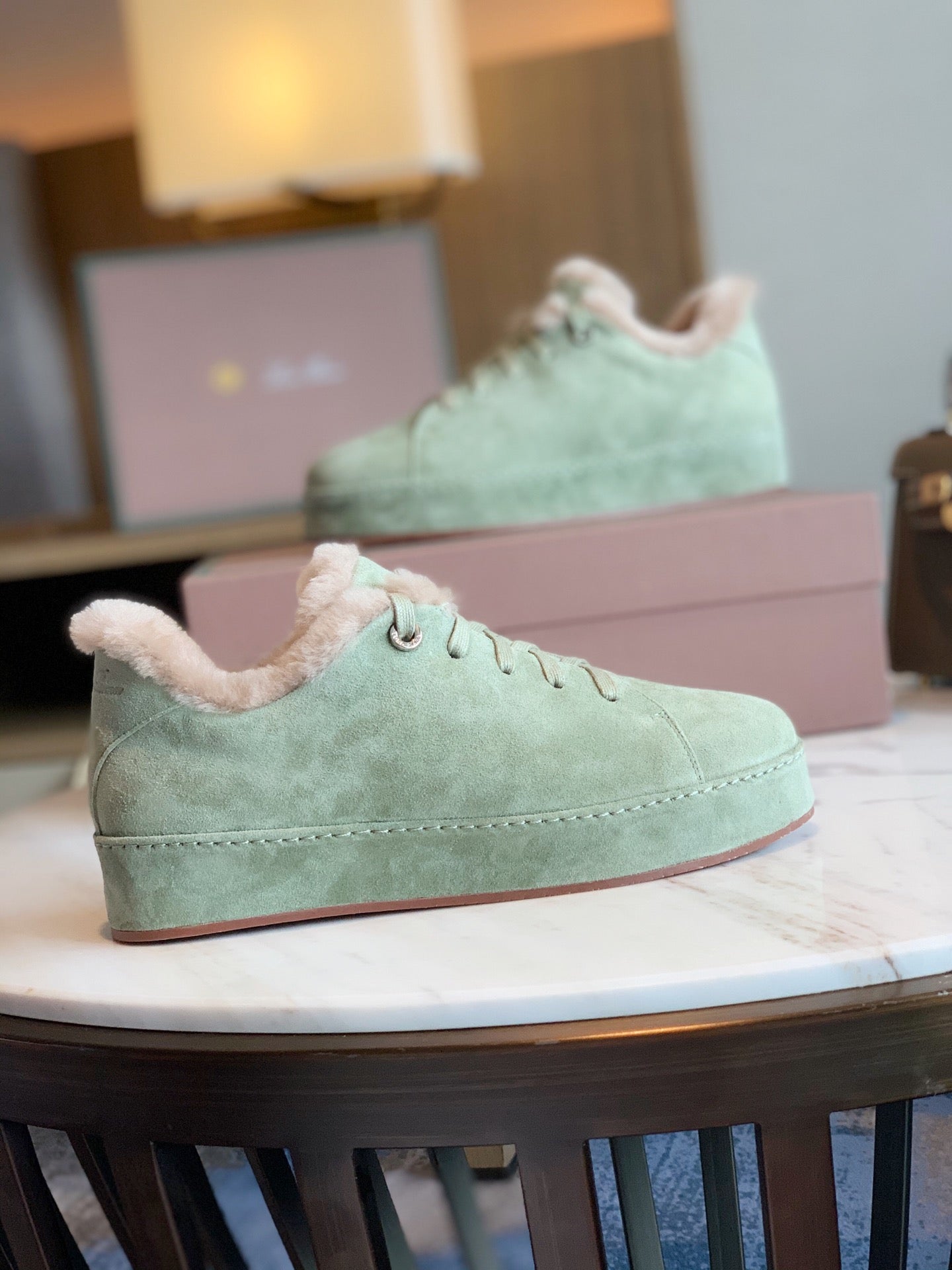 LP WINTER NUAGES SNEAKERS MINT LAMBSKIN - 35