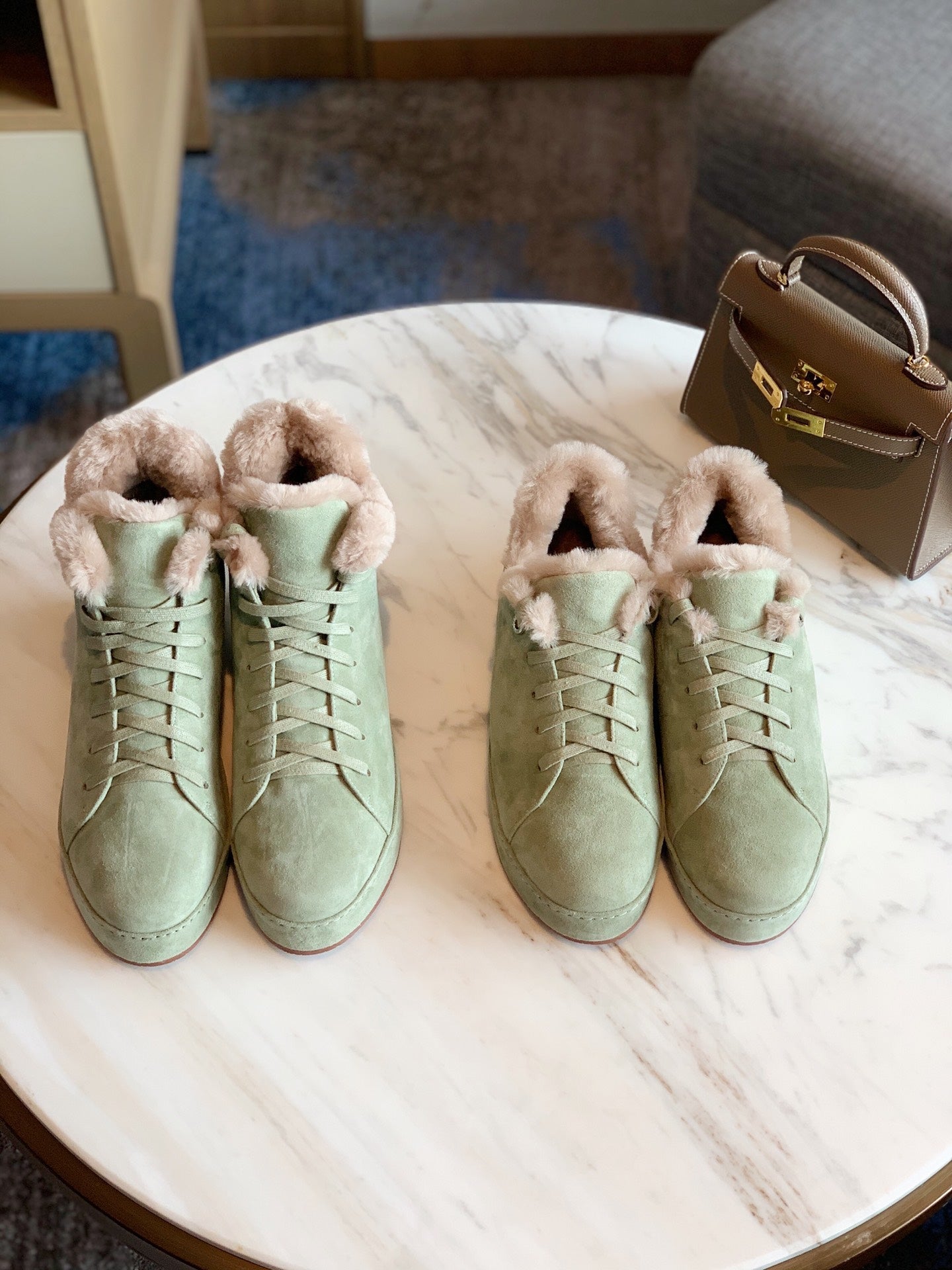 LP WINTER NUAGES SNEAKERS MINT LAMBSKIN - 35