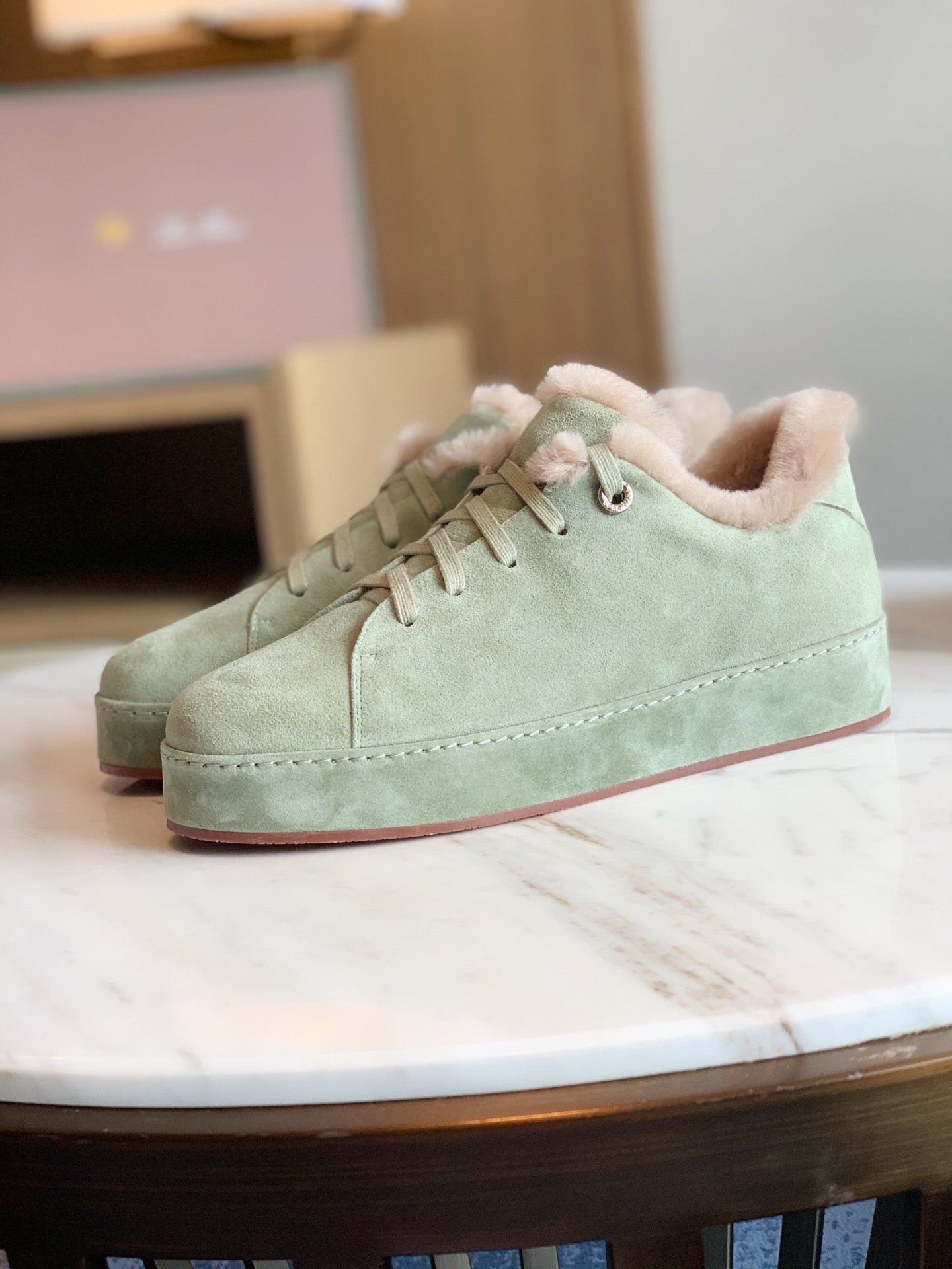 LP WINTER NUAGES SNEAKERS MINT LAMBSKIN - 35