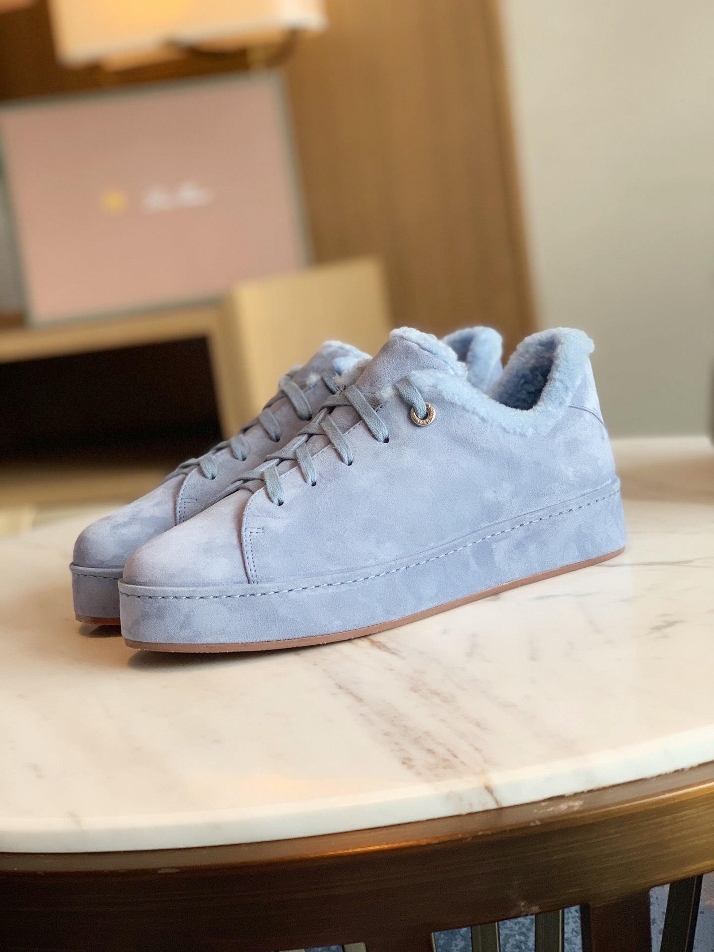 LP WINTER NUAGES SNEAKERS SAPPHIRE LAMBSKIN - 35