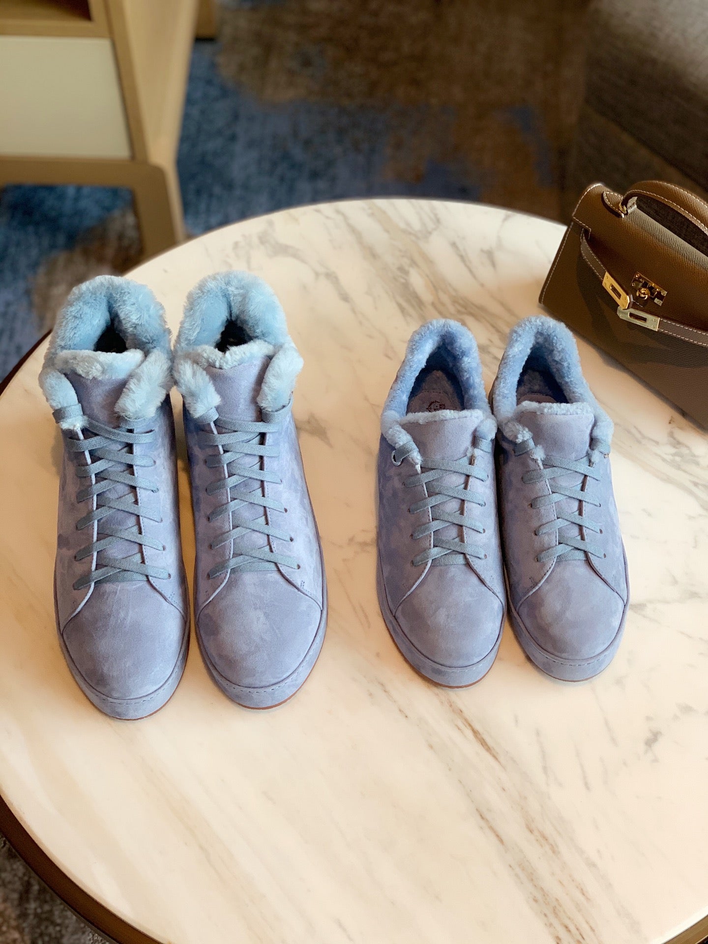 LP WINTER NUAGES SNEAKERS SAPPHIRE LAMBSKIN - 35