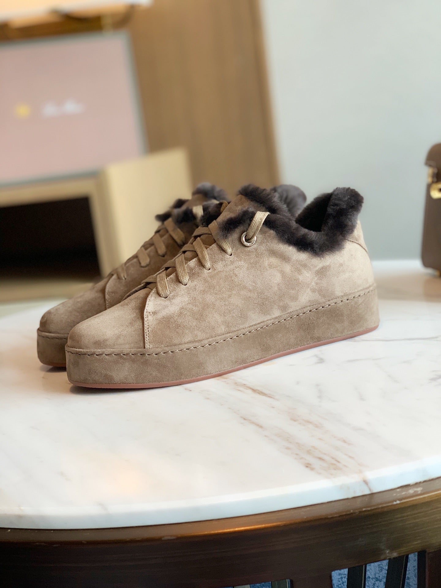 LP WINTER NUAGES SNEAKERS CEDAR LAMBSKIN - 35