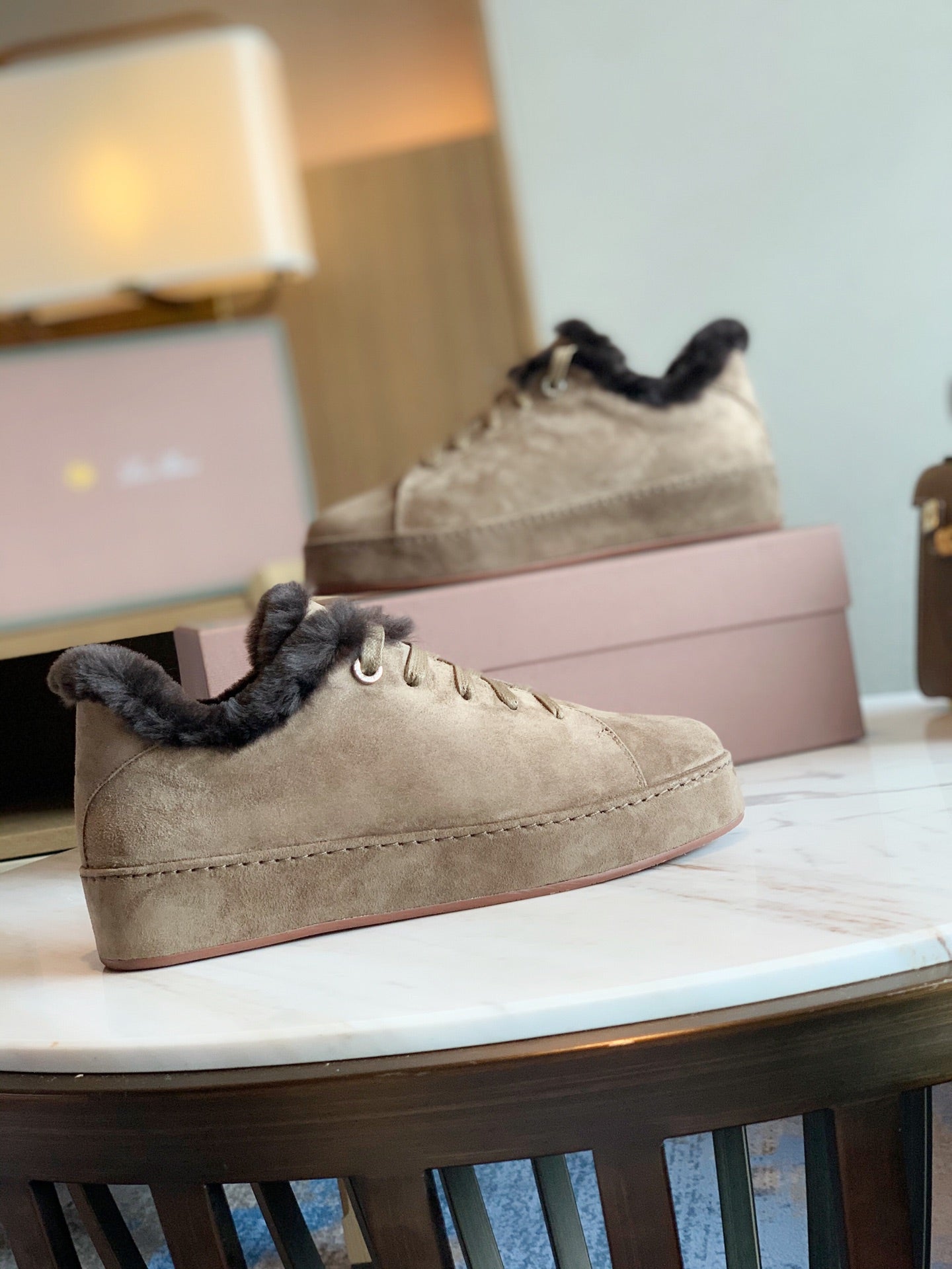 LP WINTER NUAGES SNEAKERS CEDAR LAMBSKIN - 35