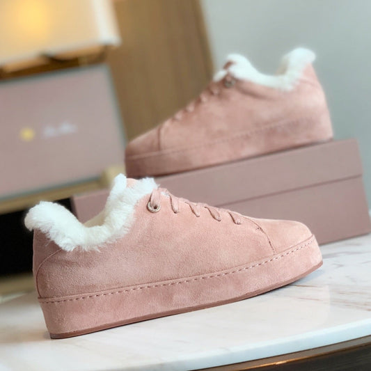LP WINTER NUAGES SNEAKERS LIGHT PINK LAMBSKIN - 35
