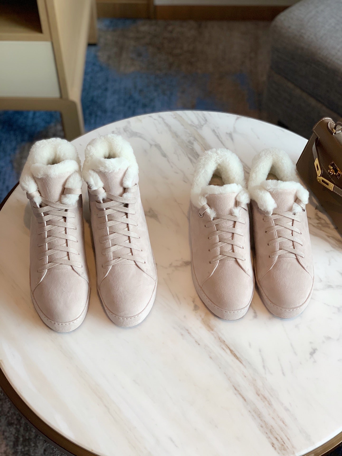 LP WINTER NUAGES SNEAKERS CREAMY WHITE LAMBSKIN - 35