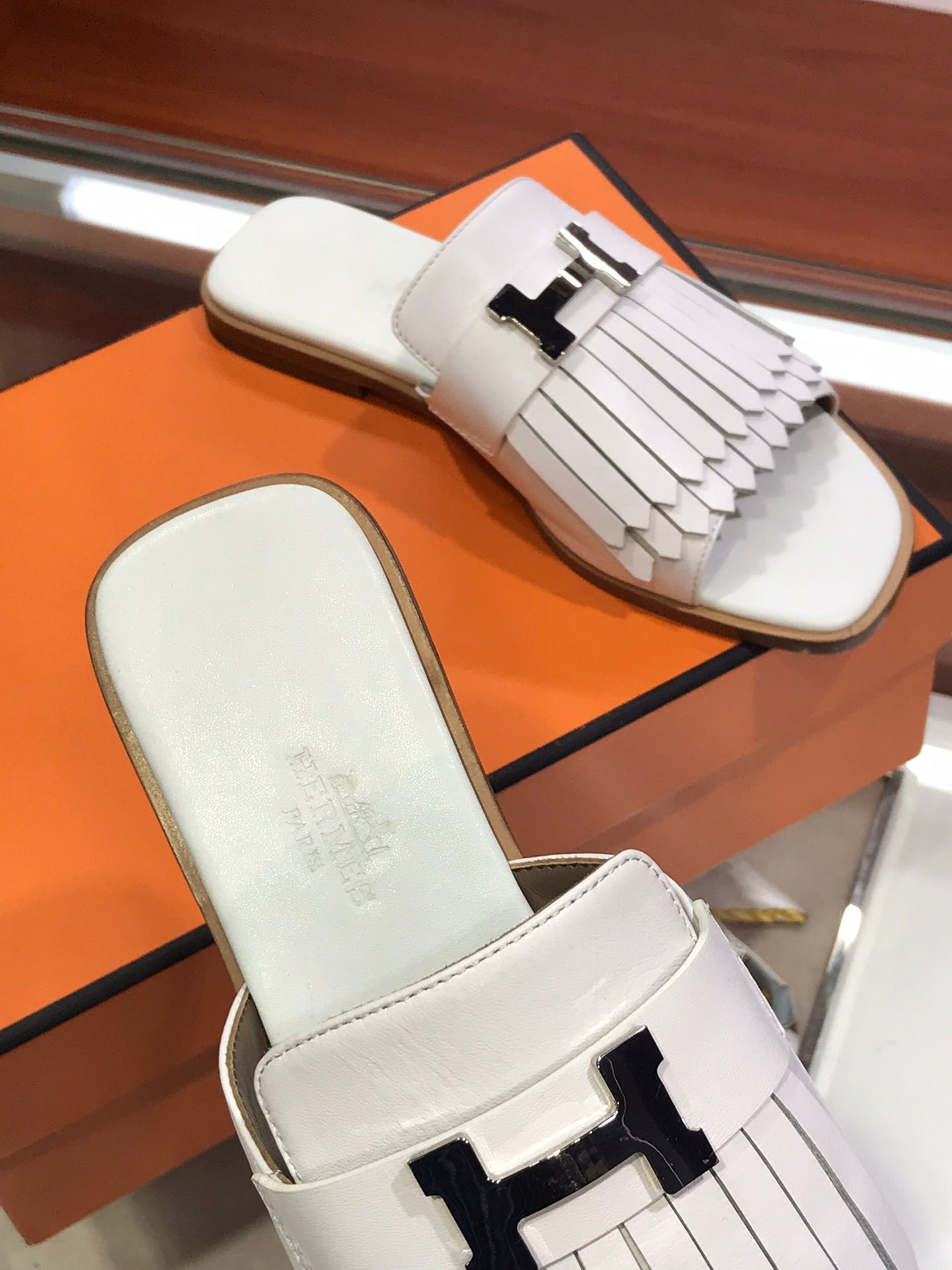 ROYAL SANDAL WHITE LAMBSKIN - 35
