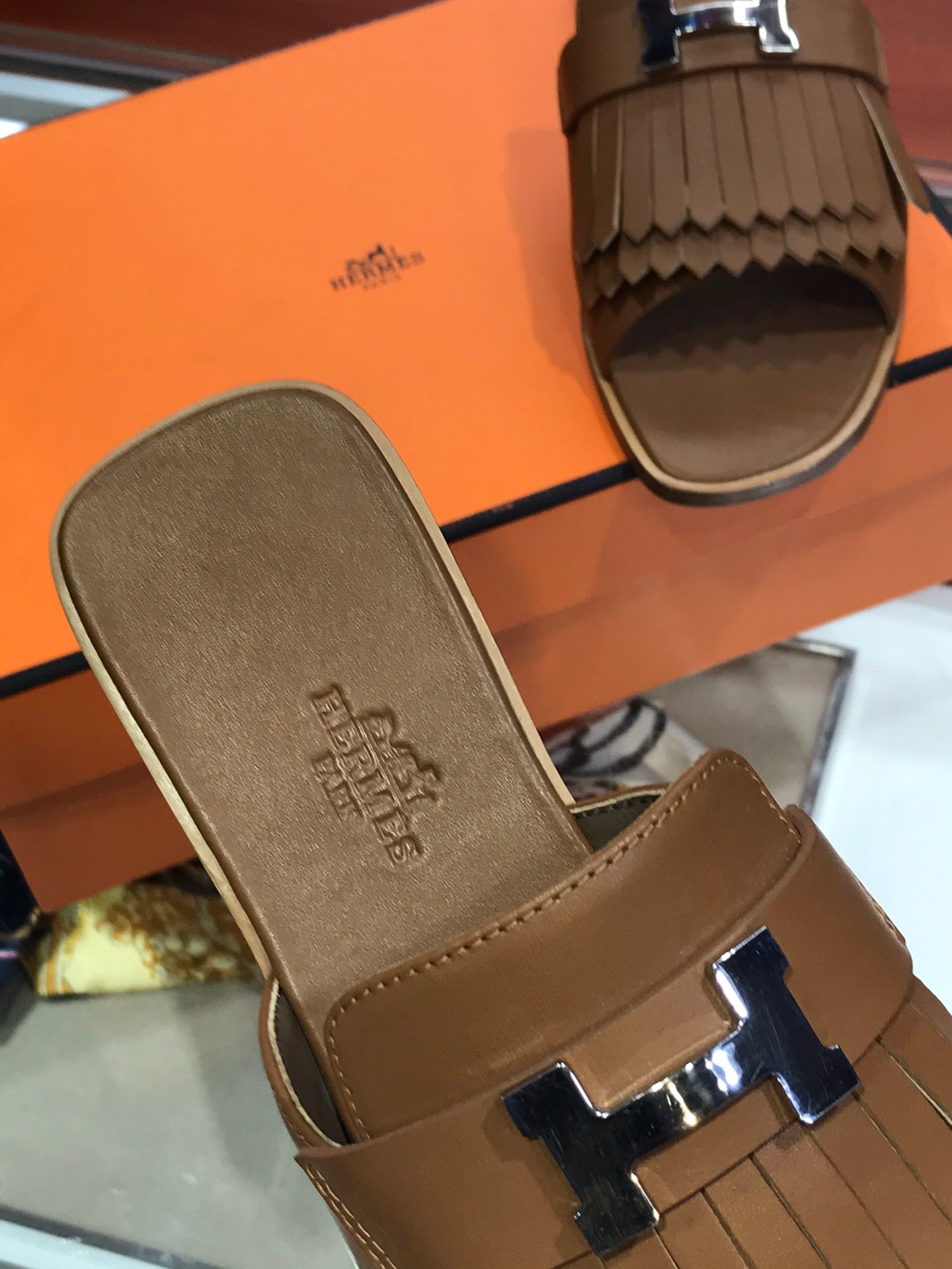 ROYAL SANDAL CHOCOLATE LAMBSKIN - 35