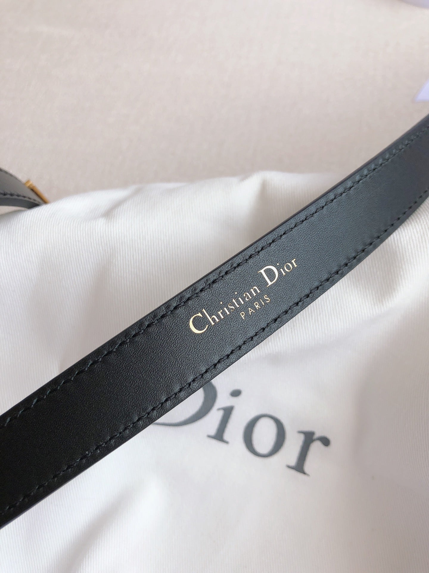 DIOR 25S BELT 20 MM IN BLACK CALFSKIN 613178 - 30