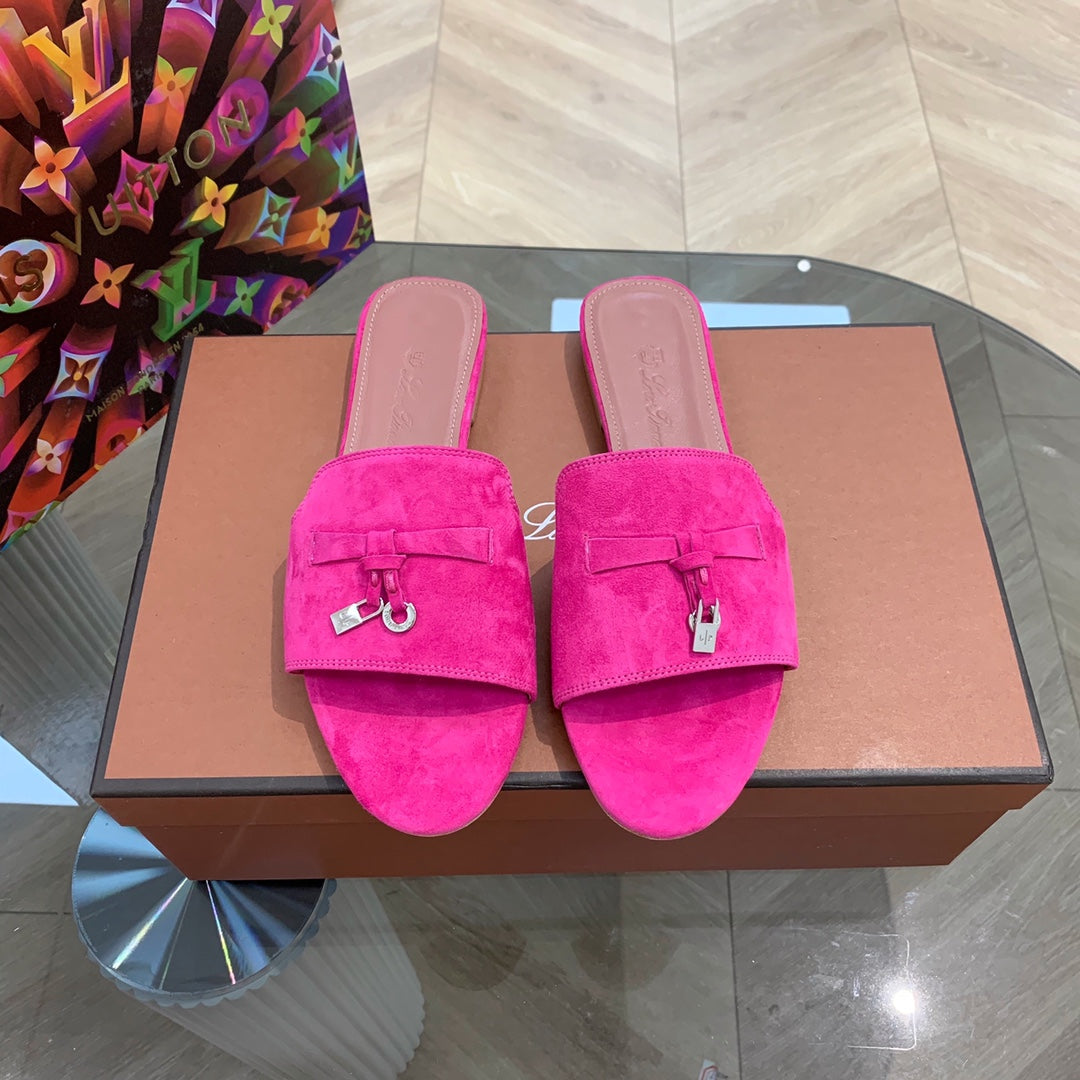 LP SUMMER CHARMS SANDALS BRIGHT PINK SUEDE - 35