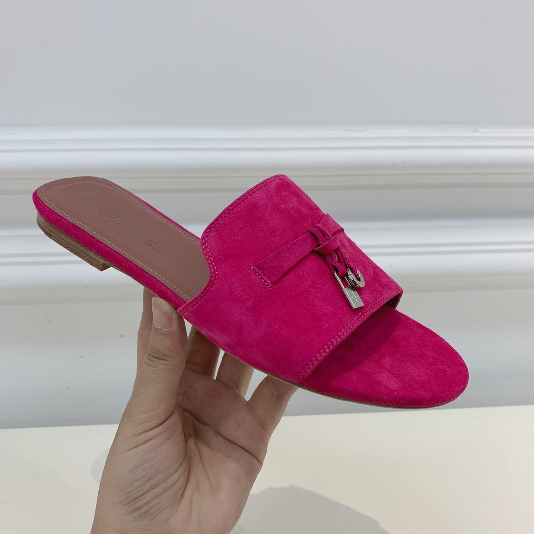 LP SUMMER CHARMS SANDALS BRIGHT PINK SUEDE - 35