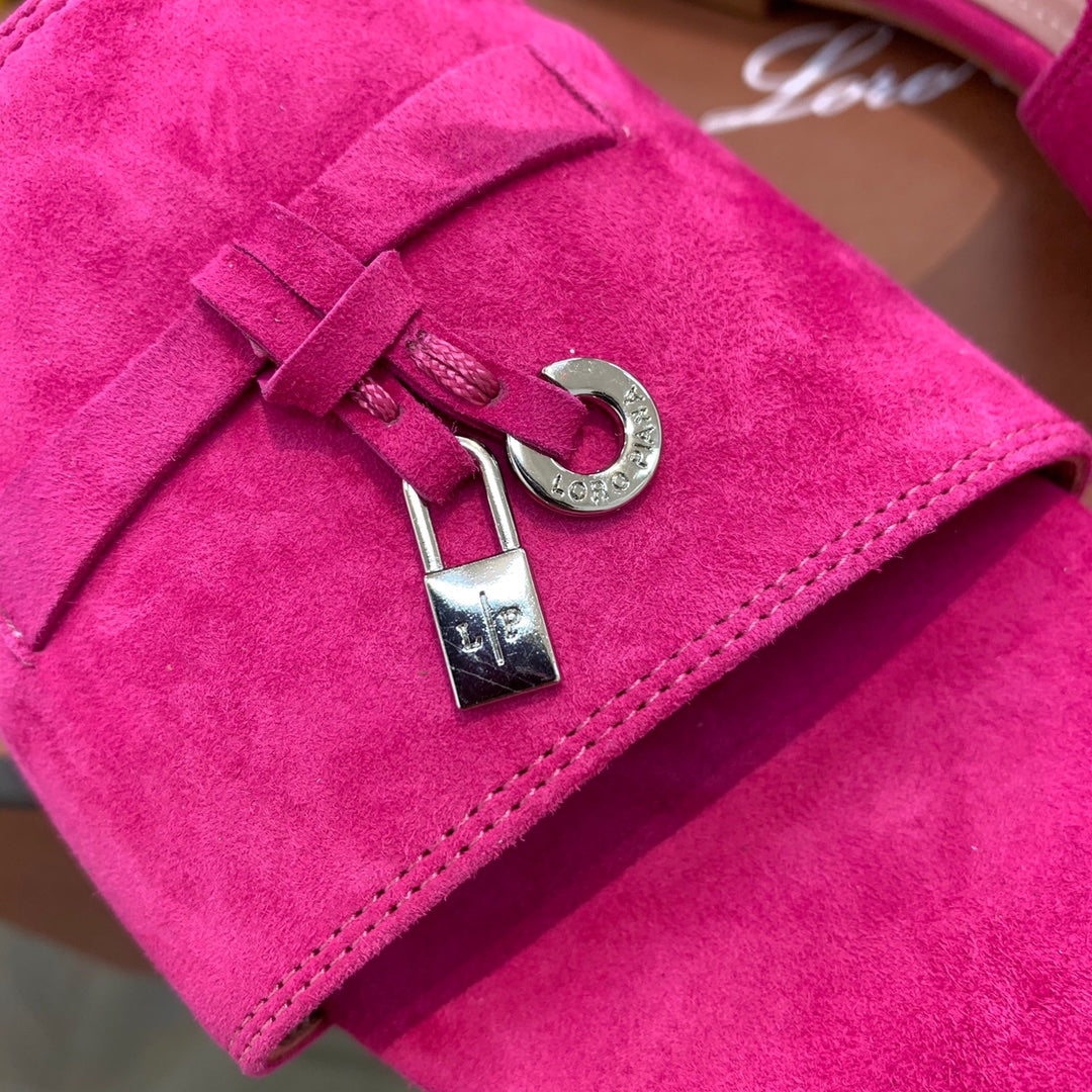 LP SUMMER CHARMS SANDALS BRIGHT PINK SUEDE - 35