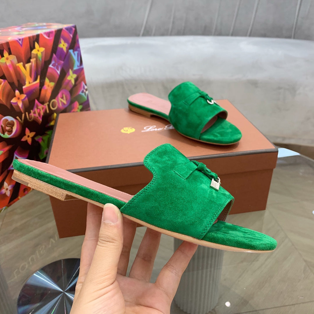 LP SUMMER CHARMS SANDALS EMERALD SUEDE - 35