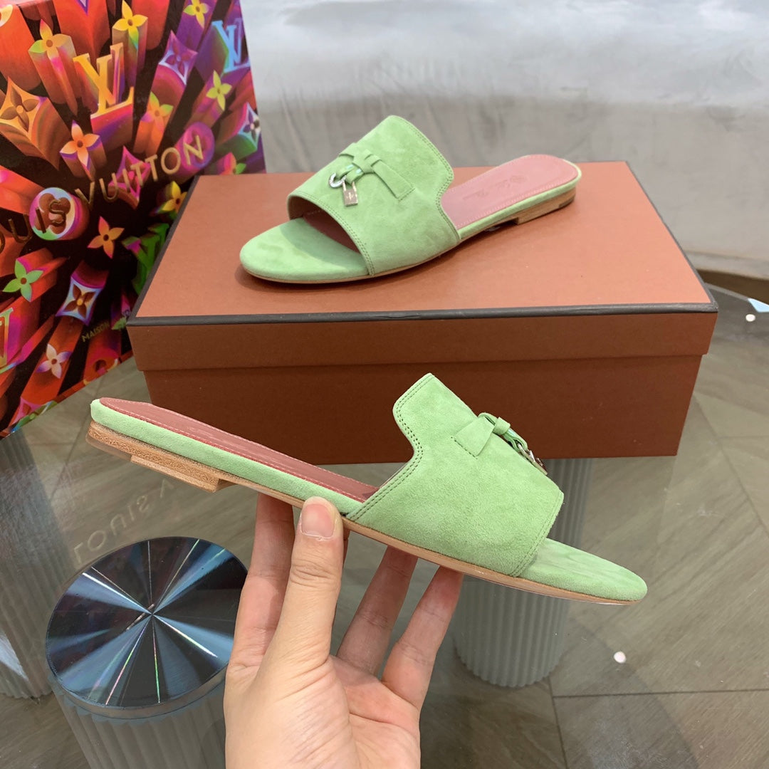 LP SUMMER CHARMS SANDALS MINT SUEDE - 35