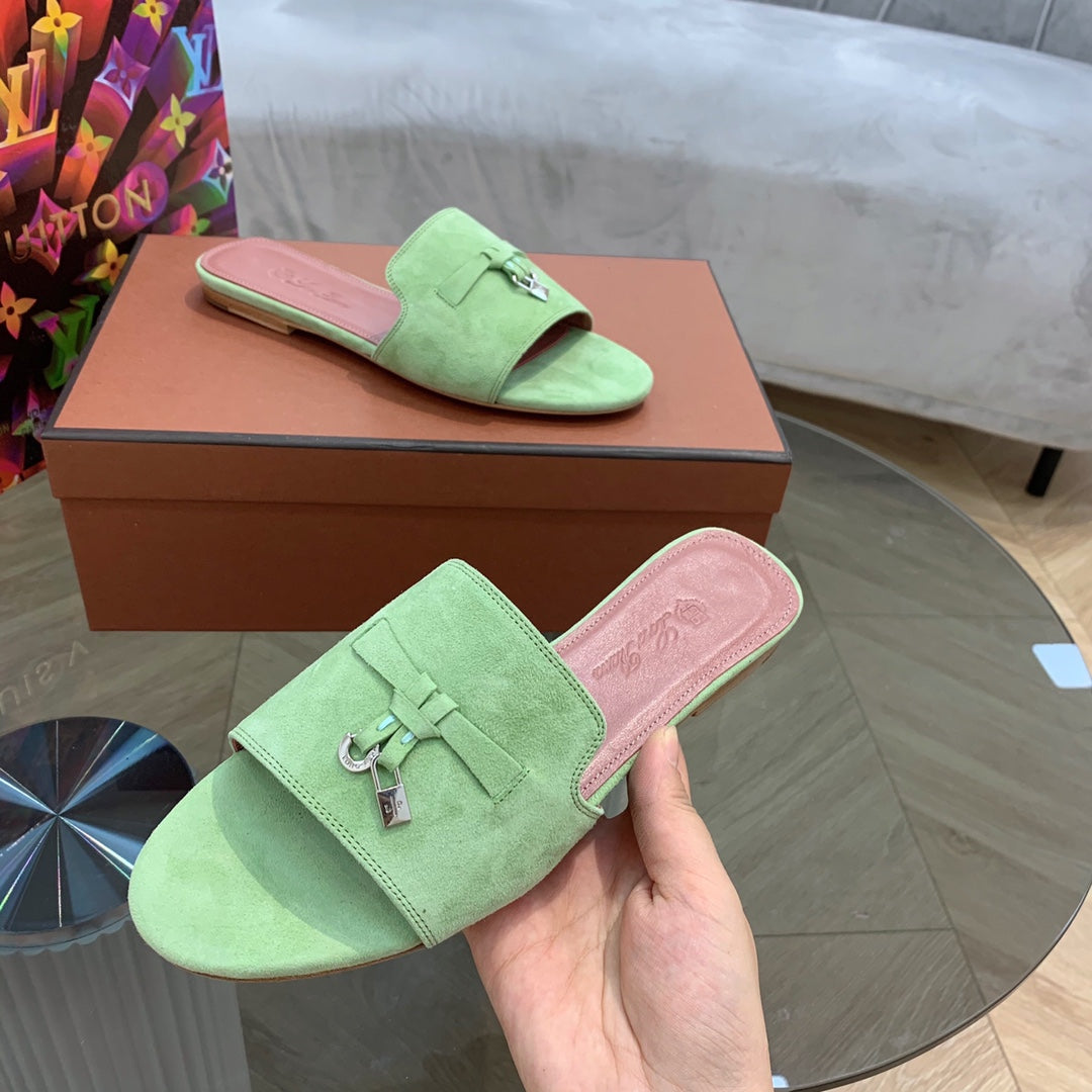 LP SUMMER CHARMS SANDALS MINT SUEDE - 35
